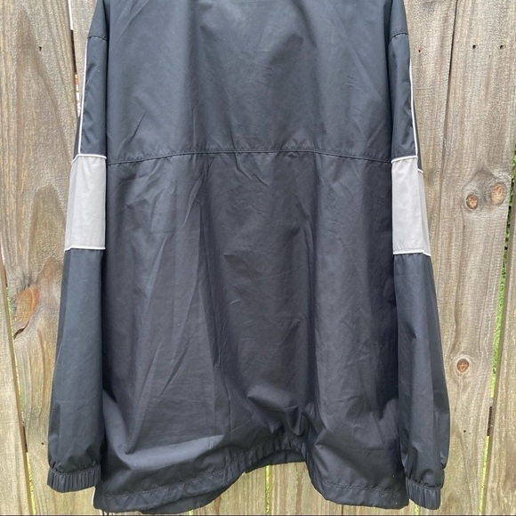 Nike  Windbreaker full zip jacket Black w/ Gray Men’s XXL - Picture 6 of 7